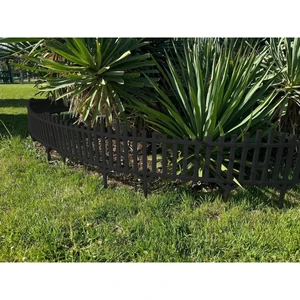 10 Adet Yeni Tasarım Mini Bahçe Çiti Dekoratif Esnek Plastik Çit Peyzaj Koruma Çiti 580-36 cm