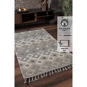 Natural Ritim , Modern Dokuma Soft Tuşeli Sisal Cut Loop Masaj Mekan Salon Oda Halısı
