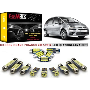 Citröen Grand Picasso 2007-2012 Iç Aydınlatma Ampul Seti Femex Parlak Beyaz