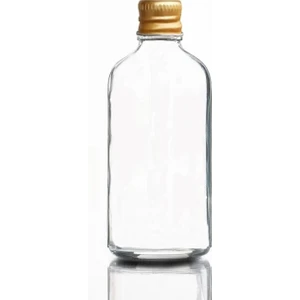 10 Adet 50ML Cam Şişe Küçük Gold Metal Kapaklı Çok Amaçlı Shot Şişesi 10X50ML