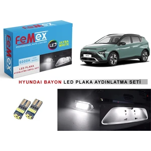 Hyundai Bayon LED Plaka Aydınlatma Ampul Seti Femex Parlak Beyaz