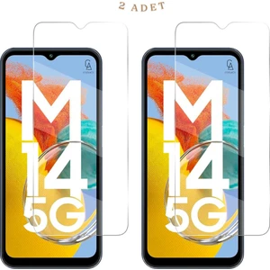Samsung Galaxy M14 5g Ile Uyumlu Ekran Koruyucu Şeffaf Temperli Kırılmaz Cam Ekran Koruyucu 2 Adet