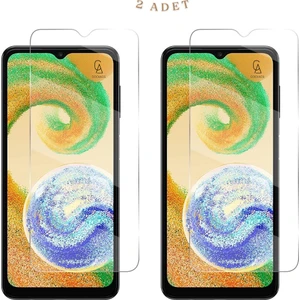 Samsung Galaxy A04S Ile Uyumlu Ekran Koruyucu Şeffaf Temperli Kırılmaz Cam Ekran Koruyucu 2 Adet