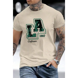 Only Trendwear  Erkek La California 1987 Baskılı Oversize Tshirt