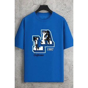 Only Trendwear  Erkek La California 1987 Baskılı Oversize Tshirt