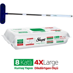 Easy Clean Beyaz Sabun Katkılı Yer Temizlik Havlusu 50 Yaprak Pafilya Mop Temizlik Seti