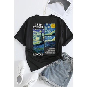 Only Trendwear  Unisex Van Gogh Baskılı Oversize Tshirt