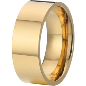 8mm Geniş Düz Model Parlak Çelik Alyans Erkek Kadın Unisex Yüzük cl28
