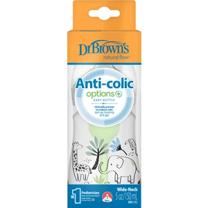 Dr. Brown's Dr. Browns Geniş Ağız Anti-Kolik Pp Biberon 150 ml Orman Fil Desenli