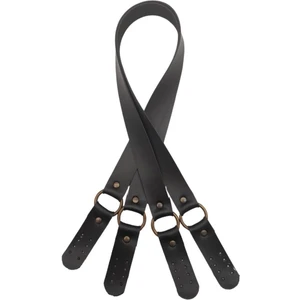 Angel Çanta Aksesuar Haledört Model Suni Deri Çift Sap Siyah Renk Antik Metalli