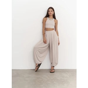 Mai Collection Casey Taş Crop Pantolon Takım