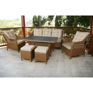 Karagül Garden Vırgınıa Premıum Serıes 3+1+1 Balkon&bahçe Mobilya Takımı