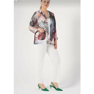 Maxlevel Moda Büyük Beden Şifon Ceket