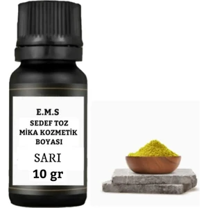 E.m.s Sedef Toz Mika Kozmetik Boyası 10 Gr SARI - SABUN BOYASI MUM BOYASI OJE BOYASI RUJ BOYASI
