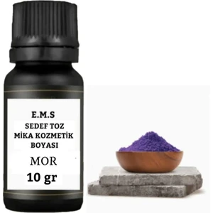 E.m.s Sedef Toz Mika Kozmetik Boyası 10 Gr MOR - SABUN BOYASI MUM BOYASI OJE BOYASI RUJ BOYASI