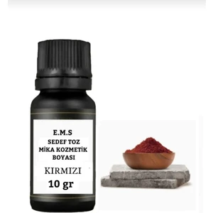 E.m.s Sedef Toz Mika Kozmetik Boyası 10 Gr KIRMIZI - SABUN BOYASI MUM BOYASI OJE BOYASI RUJ BOYASI