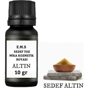 E.m.s Sedef Toz Mika Kozmetik Boyası 10 Gr  ALTIN - SABUN BOYASI MUM BOYASI OJE BOYASI RUJ BOYASI