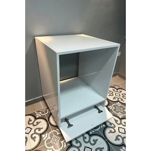 Ankastre Dolabı Ayaklı Ankastre Modül Dolap Fırın Ocak Dolabı Beyaz Ayaklı - Üstü Kapalı Set Üstü