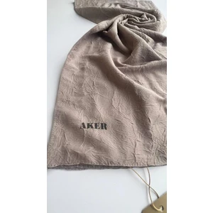 Koyu Bej Bambu Kraş Şal