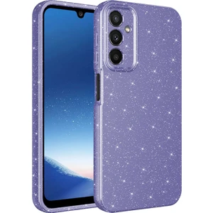 Samsung Galaxy S23 Ultra Kılıf Kamera Korumalı Simli Lüks Işıltılı Silikon