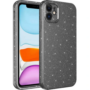 Xiaomi Redmi Note 9s Kılıf Kamera Korumalı Simli Lüks Işıltılı Silikon