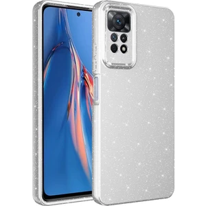 Xiaomi Redmi Note 12 Pro 4g Kılıf Kamera Korumalı Simli Lüks Işıltılı Silikon