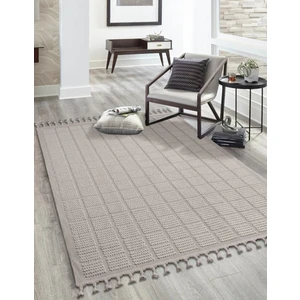Saraz Halı BUKLE11880 Beyaz Yumuşak Dokulu Halı Kilim Salon Mutfak Koridor Kesme Yolluk Dokuma Makine Halısı