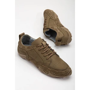 Dilimler Ayakkabı Nubuk Saraçlı Bağlı Haki Erkek Günlük Ayakkabı