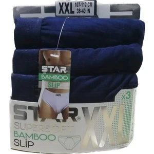 3 Lü Erkek Jakar Kemer Süpersoft Organik Bambu Kumaş Slip Külot
