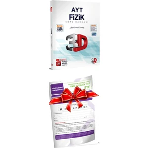 3D Yayınları 2024 AYT Fizik Soru Bankası - TYT Türkiye Geneli Deneme