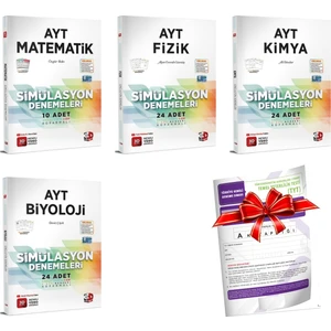 3D Yayınları 2024 AYT Matematik - Fizik - Kimya - Biyoloji Simülasyon Denemeleri - TYT Deneme