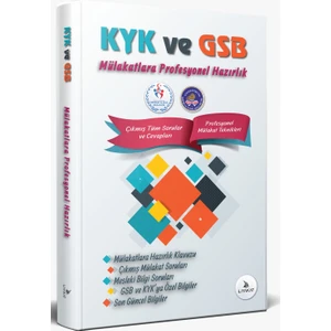 Kyk ve Gsb Mülakatlarına Hazırlık Hızlı Soru Cevap Tekniği Liyakat Yayınları