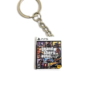 Cosmic Store Gta 5 Grand Theft Auto V Minyatür Ps5 Oyun Kutusu Anahtarlık