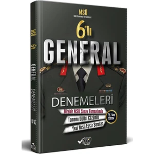 6’lı Msü General Denemeleri - 2024 Alımlarına Özel Hazırlık -Tamamı Dijital Çözümlü