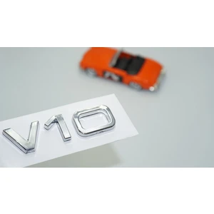 Dk Tuning V10 3m 3D Krom Abs Bagaj Logo Amblem Audi Ile Uyumlu
