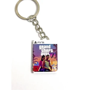 Cosmic Store Gta 6 Grand Theft Auto Vı Ps5 Minyatür Oyun Kutusu Anahtarlık