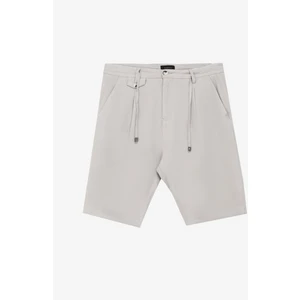 Fabrika Comfort Gri Erkek Bağlamalı Regular Fit Bermuda Şort FC4SM-SHT 0895