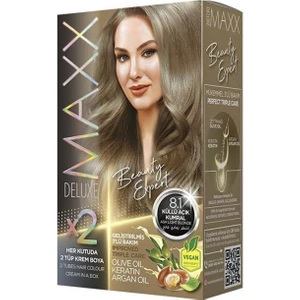 Maxx Deluxe Saç Boyası 8.1 Küllü Açık Kumral