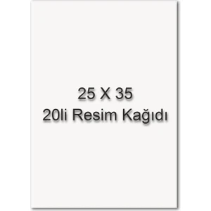 25X35 Resim Kağıdı 20 Li Poşet