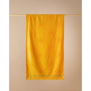 English Home Funny Sunny Pamuklu Plaj Havlusu 70X140 cm Sarı