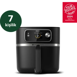 7000 Serisi Airfryer Combi XXL Connected, Rapid CombiAir, Gıda Termometresi, Otomatik Pişirme Programları, HomeID Uygulama, HD9880/90