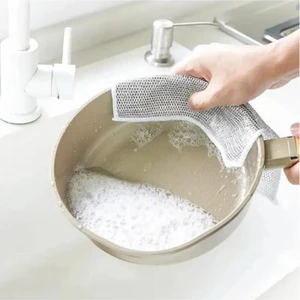 TBY Shop Inox Bez Telli Bulaşık Bezi, Zor Kir Bezi, Mutfak Banyo Bezi 1 Adet