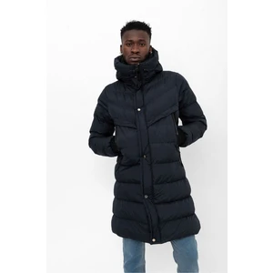 Kapüşonlu Uzun Erkek Şişme Mont