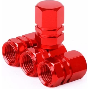 Mega Oto Market Oto Araba Sibop Kapağı Seti Metal Altıgen 4'lü Set Kırmızı