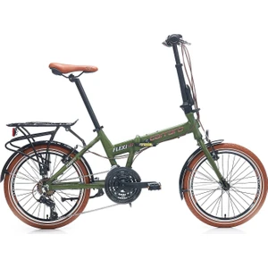 Flexi 121 V Fren Shimano 21 Vites Katlanır Bisiklet Haki