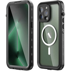 Apple iPhone14 Pro Max - Uyumlu 1-1 Su Geçirmez Kılıf-Siyah