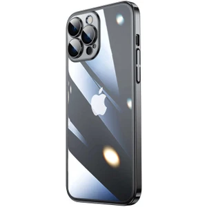 Rona Store iPhone 13 Pro - Uyumlu Sert Pc Renkli Çerçeveli Zore Riksos Kapak-Siyah