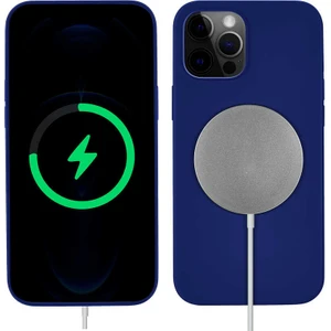 Rona Store iPhone 13 Pro Uyumlu Zore Silksafe Wireless Kapak-Mavi