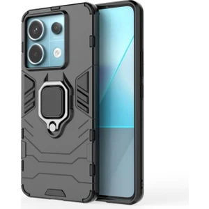 Poco X6 /xiaomi Redmi Note 13 Pro 5g Batman Serisi Yüzük Standlı Armor Kılıf - Siyah AL3349