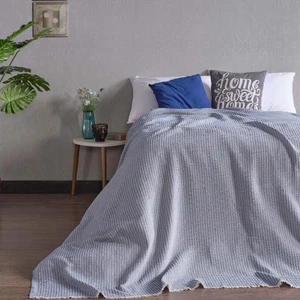 Miabella Home Çift Kişilik Kare Motifli  Desen Pike - Yatak Örtüsü